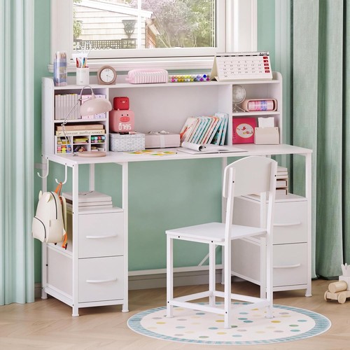 Wooden kids desk - wooden, chair
