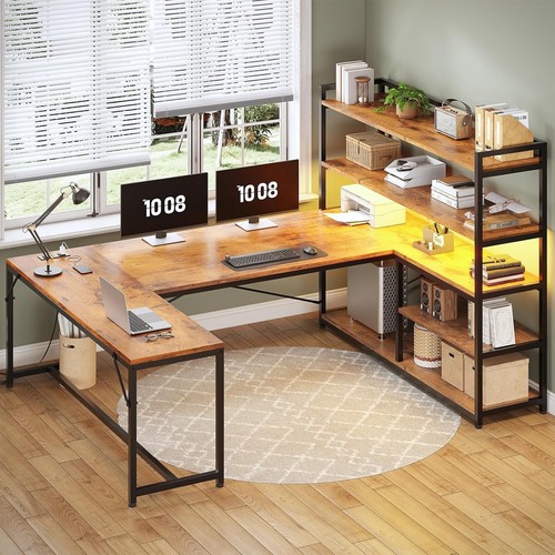 Shaped computer desk 63 - shaped, 63"